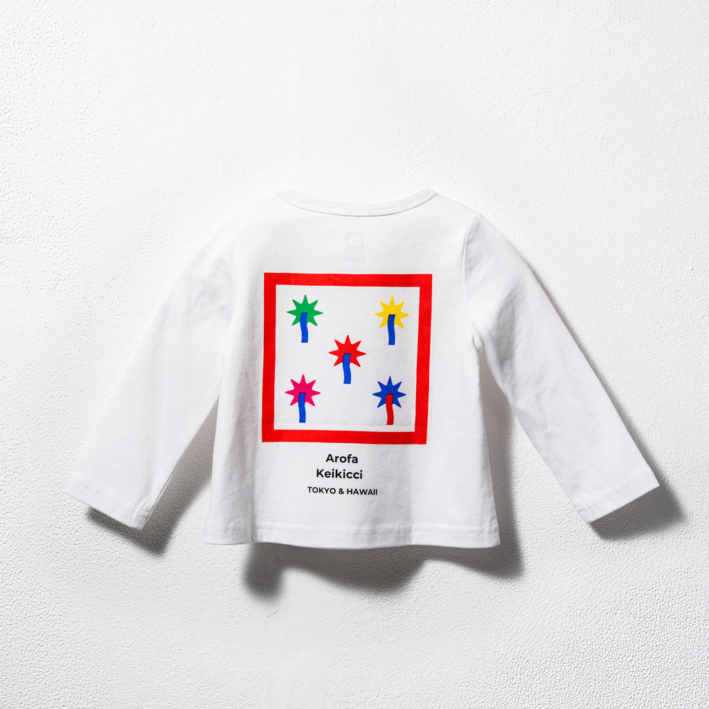 The Fun Begins（白い長袖Tシャツ）